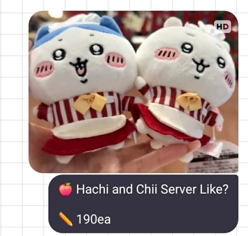[READ DESCRIPTION] Chiikawa Restaurant Hall Mascot Hachiware (Category: Character Goods) located in Angeles City. Submitted by trustsuki (Listing ID 1466628624, Image 3). Description: mag reading allat bago bumili 🍀 ꒰ wts lfb ph only .ᐟ ˚♡ ꒱ ‼️ read before buying ♡ Chiikawa Restaurant Hall Mascot (Hachiware) ♡ 190 + lsf ✨️ pre - order ( up to 4 weeks ) ✨️ brandnew as is ⬇️ join to community, for pasabuy!! dm x sensi, always manage your expectati