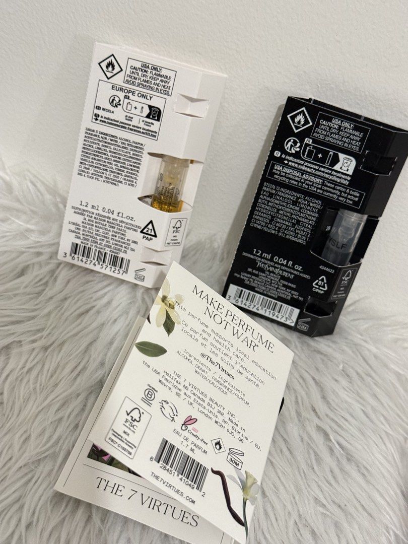 Replica chasing sunsets, 7 virtues, ysl myslf (Category: Fragrance & Deodorants) located in Quezon City. Submitted by quirksandcurls (Listing ID 1466688411, Image 2). Description: .