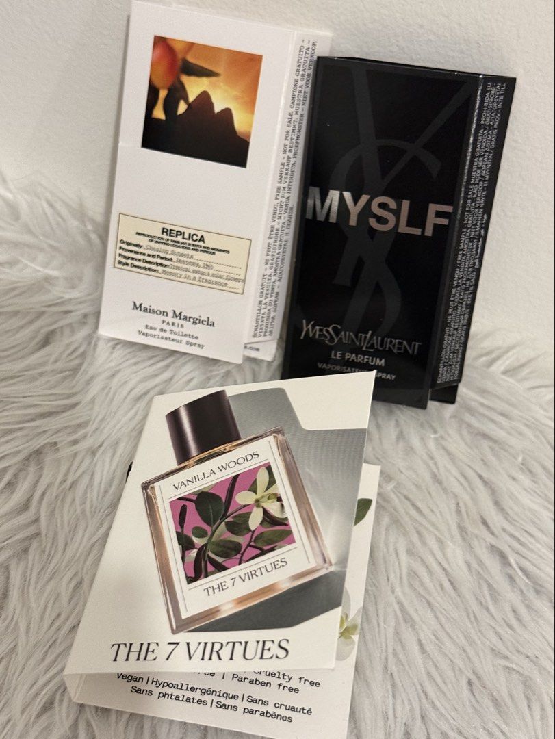 Replica chasing sunsets, 7 virtues, ysl myslf (Category: Fragrance & Deodorants) located in Quezon City. Submitted by quirksandcurls (Listing ID 1466688411, Image 1). Description: .