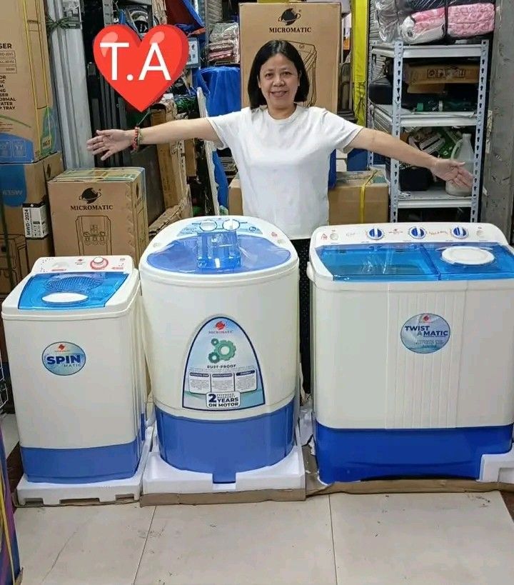 Restock!! Washing machines, Micromatic Dryer (Category: Washing Machines and Dryers) located in Manila. Submitted by vanstar_c4c231 (Listing ID 1466598768, Image 1). Description: Restock Micromatic Dryer - Php: 2950. Only Single washing- Php: 3950. Only Twin tub. - Php: 5900. Only 1 year warranty Good quality pm me COD via lalamove *may shipping fee*.