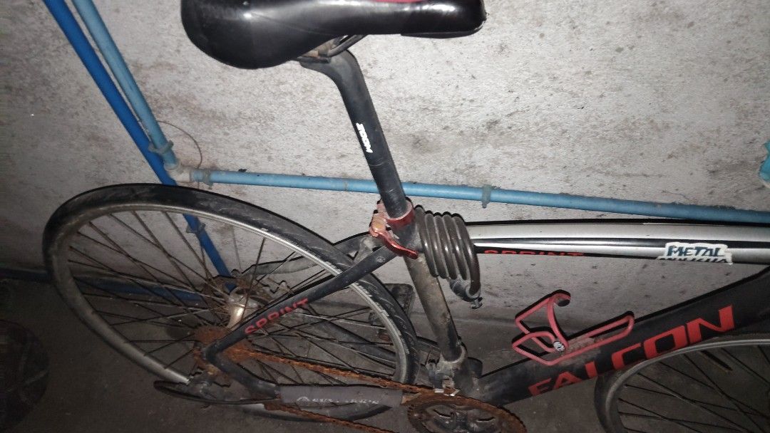Road Bike Size 26 (Category: Bicycles) located in Rizal. Submitted by grandlion.13a4f9 (Listing ID 1466687288, Image 3). Description: Honest Issues: Rusted Group Set(Hasn't been used for a year) rear brake is pretty weak Front interior (popped) Back interior just needs to get air(not sure if its also popped) Will be received with front Interior fixed and has air. Negotiable.