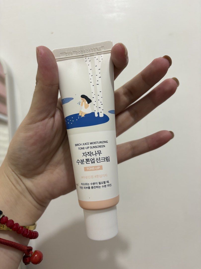 Round Lab Birch Juice Moisturizing Tone-Up Sunscreen (Category: Face Care) located in Manila. Submitted by joyceeipos62277 (Listing ID 1466571025, Image 2). Description: - Brand: Round Lab - Item: Birch Juice Moisturizing Tone-Up Sunscreen - Size: 50ml / 1.69 fl oz - Protection: SPF 50+ PA++++ - Condition: Brand new in box, unopened and never tested - Reason for selling: Decluttering skincare backups.