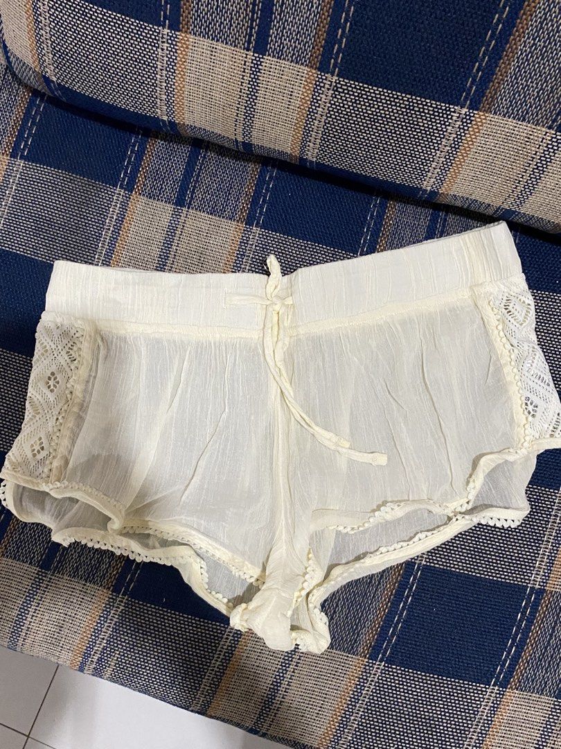 ROXY Crochet Beach Shorts (Category: Shorts) located in Bacolod City. Submitted by Shop.YoungFolks (Listing ID 1466668872, Image 3). Description: beach short cover up (semi sheer) brand new w/ removed tag (had to laundry).