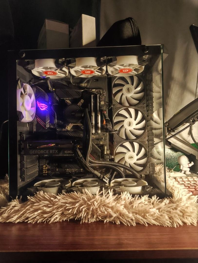 RTX 4060 | 3TB | 144hz PC SET UP (Category: Desktops) located in Caloocan City. Submitted by itsyman (Listing ID 1466602758, Image 3). Description: • Selling Price: ₱41995 (Fixed / No Haggling) ⚙️ System Specifications • CPU: Ryzen 5 3600 • MOBO : ROG STRIX B550-F GAMING Wi-Fi (Built in WIFI & Bluetooth) • GPU: Gigabyte RTX 4060 8GB • RAM : 8x2 (16GB) GSkill Trident Z 16GB 3600Mhz • AIO Cooler: DarkFlash Radiant DC360 AIO • STORAGE 1: Ramsta SSD 