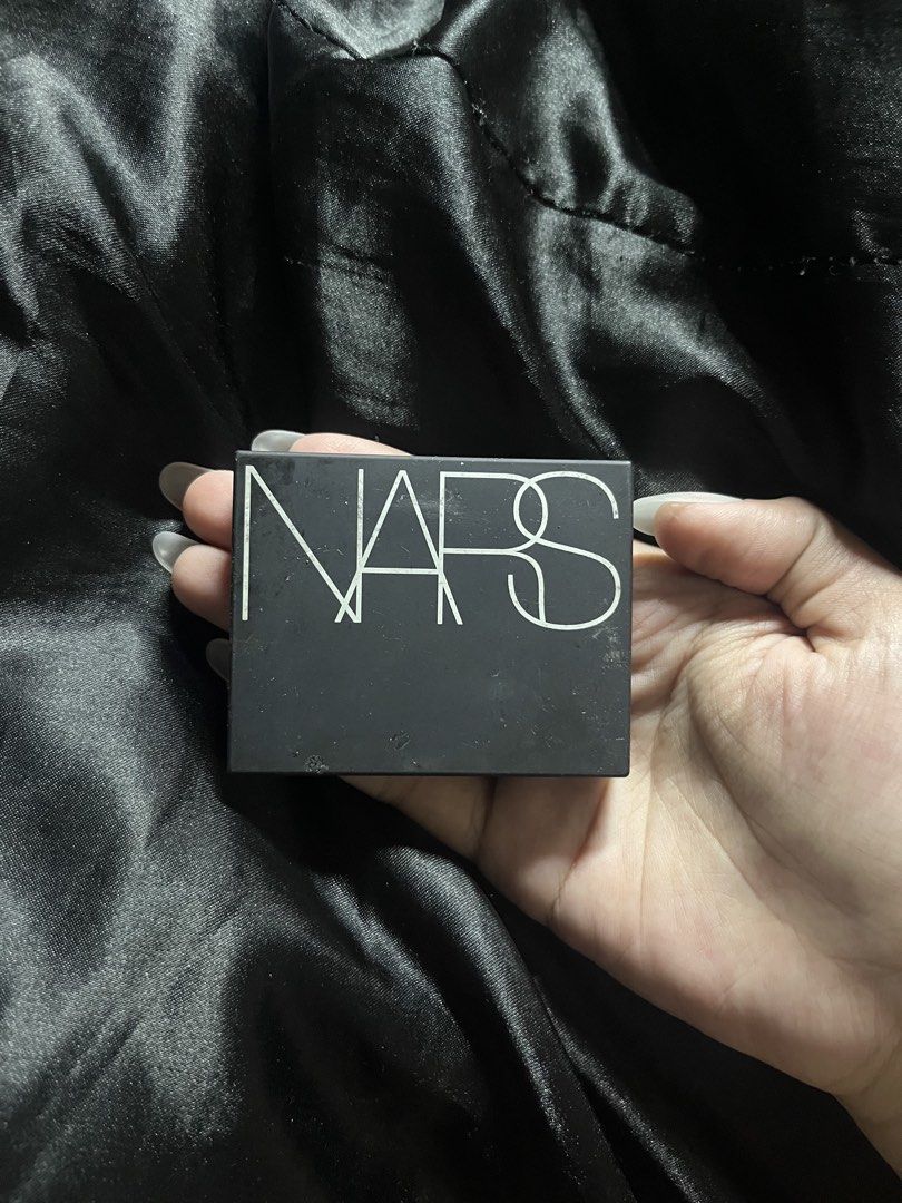 [RUSH] NARS Powder Blush in Infatuated (Category: Makeup) located in Manila. Submitted by newaccountdotcom (Listing ID 1466678125, Image 1). Description: NARS Powder Blush - product only - no box, no receipt - exterior shows standard rubberized NARS wear and peeling, but interior mirror and blush itself are fully functional - 98% left - bought around feb. 2025 in store - RFS: decluttering; barely used / didnt like how it looked on my cheeks - mee
