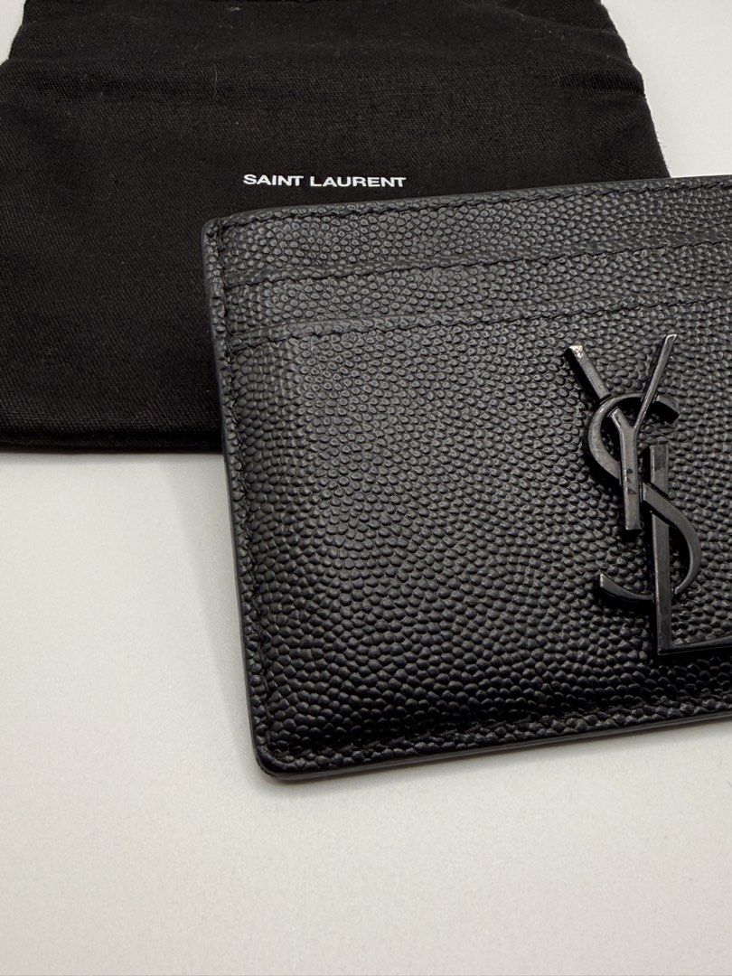 Saint Laurent YSL Monogram Black Card Holder (Category: Luxury Bags & Wallets) located in Quezon City. Submitted by crsq_shop (Listing ID 1466770833, Image 2). Description: ✨ PRELOVED SAINT LAURENT CASSANDRE CARD CASE ✨ Timeless elegance in Grain de Poudre leather. 🖤 • Grain de Poudre Leather • Preloved 💰 ₱14,000 📩 DM for inquiries. Disclaimer: CRSQ_Shop is not associated nor affiliated with any of the brands posted. #CRSQLuxury #CRSQShop.