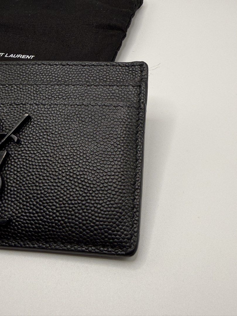 Saint Laurent YSL Monogram Black Card Holder (Category: Luxury Bags & Wallets) located in Quezon City. Submitted by crsq_shop (Listing ID 1466770833, Image 3). Description: ✨ PRELOVED SAINT LAURENT CASSANDRE CARD CASE ✨ Timeless elegance in Grain de Poudre leather. 🖤 • Grain de Poudre Leather • Preloved 💰 ₱14,000 📩 DM for inquiries. Disclaimer: CRSQ_Shop is not associated nor affiliated with any of the brands posted. #CRSQLuxury #CRSQShop.