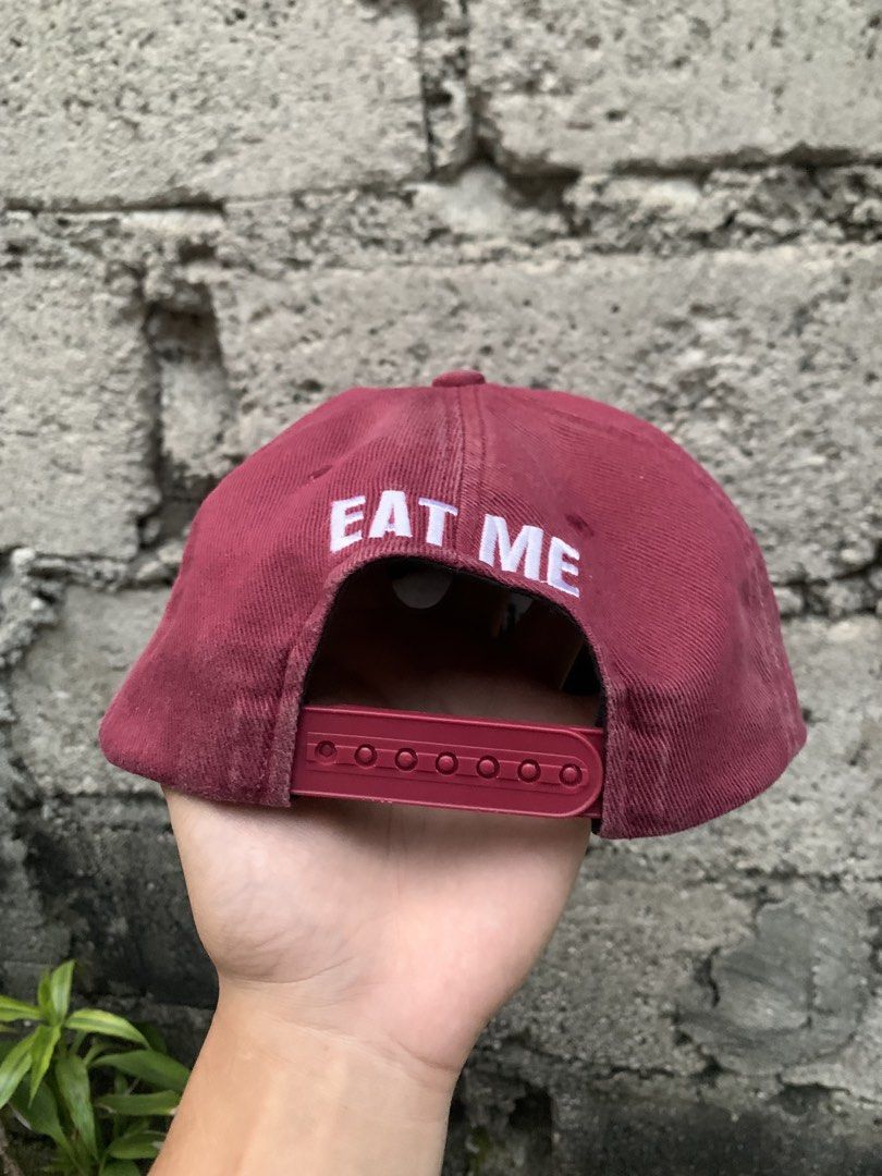 Saint Mxxxxxx Eat Me 5 Panel Cap (Category: Luxury Apparel) located in Manila. Submitted by jaivrgr22 (Listing ID 1466765598, Image 3). Description: Saint Mxxxxxx Eat Me 5 Panel Cap.