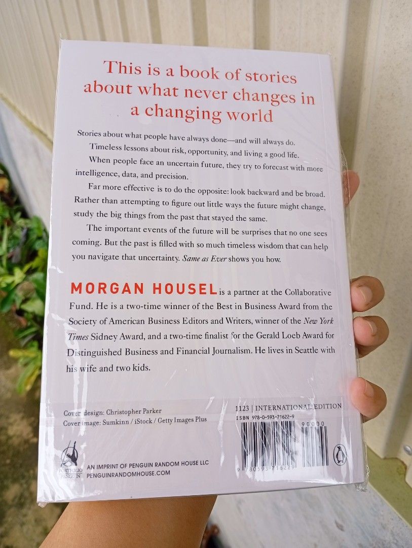 SAME AS EVER by Morgan Housel (Category: Storybooks) located in La Trinidad. Submitted by cla.rissa317 (Listing ID 1466620633, Image 2). Description: 🌻❣️SAME AS EVER by Morgan Housel❣️🤗🌿 Like New/with Dent 💸300php Actual photos posted Location: Benguet For Dropping (COP/GCash) 🍂Malcolm Square, Baguio 🍂Km5, Pico, La Trinidad ‼️No to rush dropping pls For Delivery (GCash/Maribank): 🍂via GrabExpress 🍂Errand (kayo na po magpa errand) ‼️Paymen