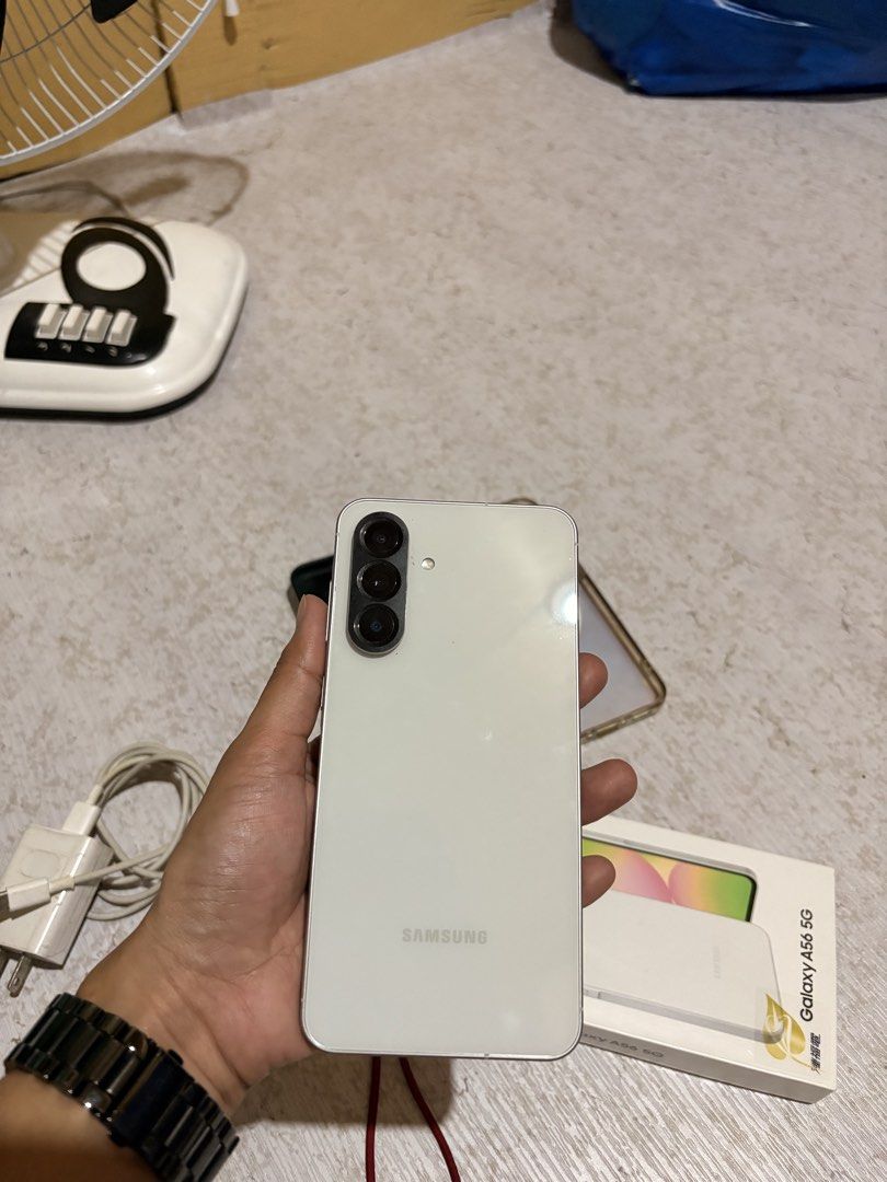 Samsung a56 5G 128gb (Category: Samsung) located in Manila. Submitted by mitchellec55431 (Listing ID 1466678288, Image 2). Description: Samsung a56 used but not abused, Makinis at walang sakit ng ulo, reason for selling got a new one.. pm lang Last price sa sure buyer.