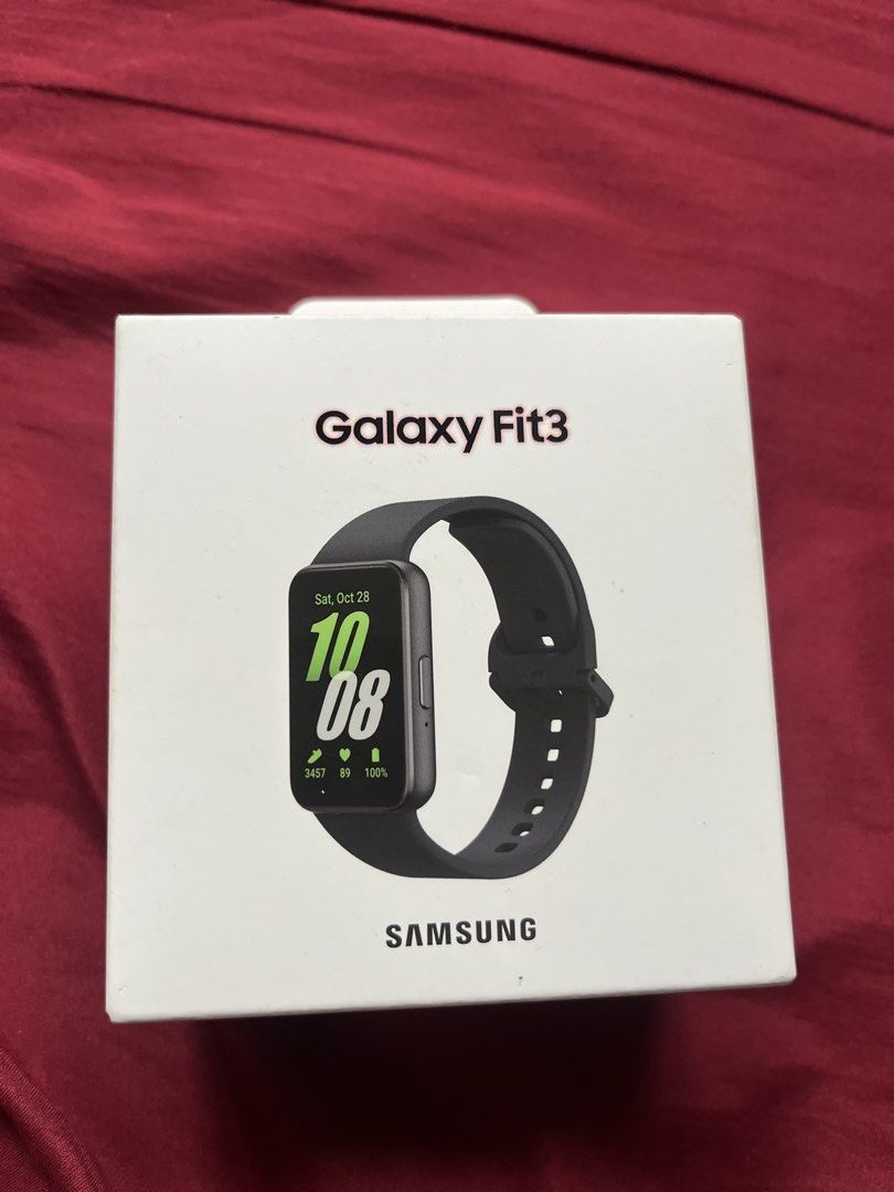 Samsung Galaxy Fit 3 (Category: Wearables & Smart Watches) located in Quezon City. Submitted by jdj0990 (Listing ID 1466619027, Image 1). Description: Sealed item Complete inclusion.