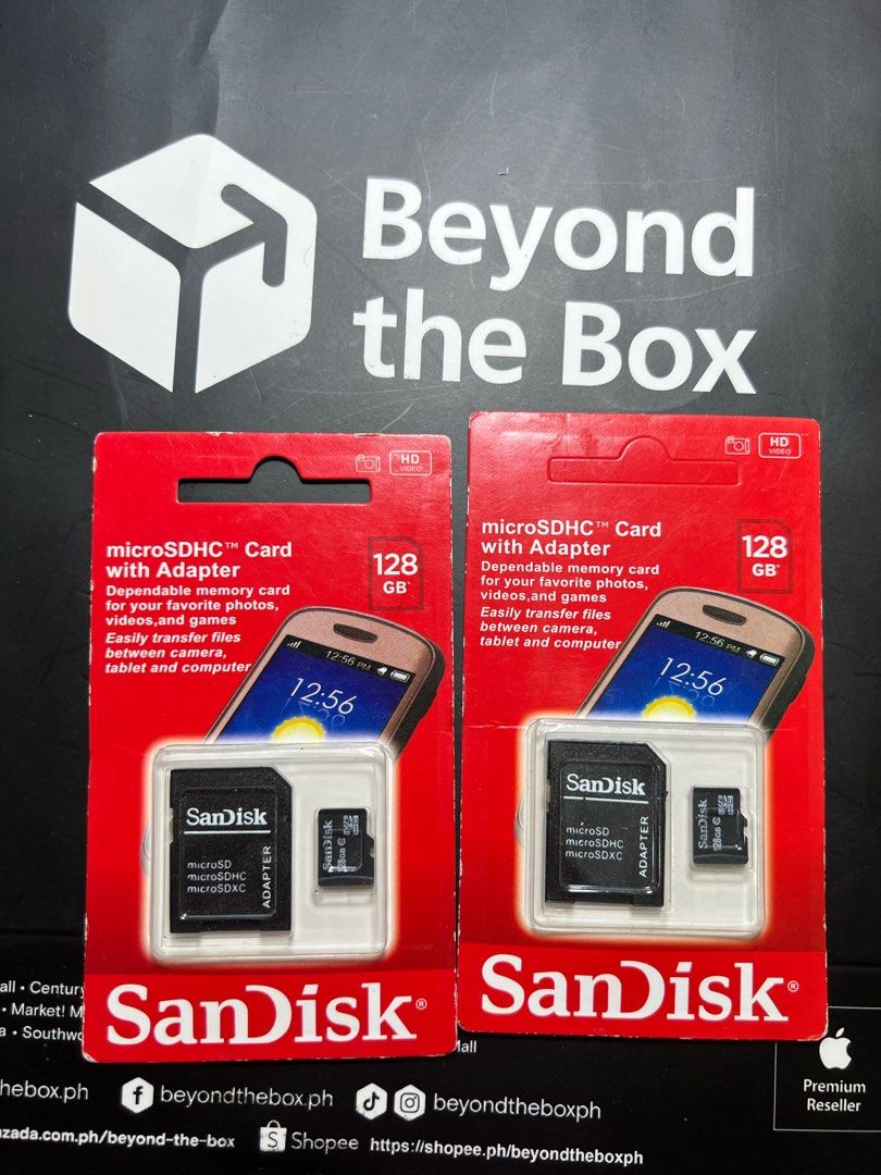 SanDisk 128GB SD Card Memory Card-for files only (Category: Hard Disks & Thumbdrives) located in Manila. Submitted by jmph_ (Listing ID 1466735362, Image 2). Description: SanDisk 128GB SD Card Memory Card ✔️ SanDisk 128GB ✔️ Reliable storage for your files ✔️ Perfect for files media tablets, and other compatible devices ✔️ Great for photos, videos, documents, and more ✔️ Compact and easy to carry ✔️ Ready to use 📦 Available on-hand 📩 PM for ord