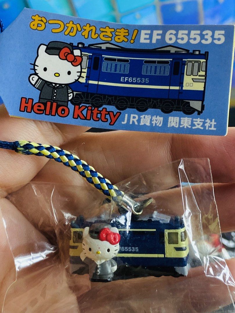 Sanrio Hello kitty train strap charm (Category: Character Goods) located in Manila. Submitted by kawaii_omocha_est2020 (Listing ID 1466734250, Image 3). Description: Green - 680 Blue, Red, Black & White - 480 EACH.