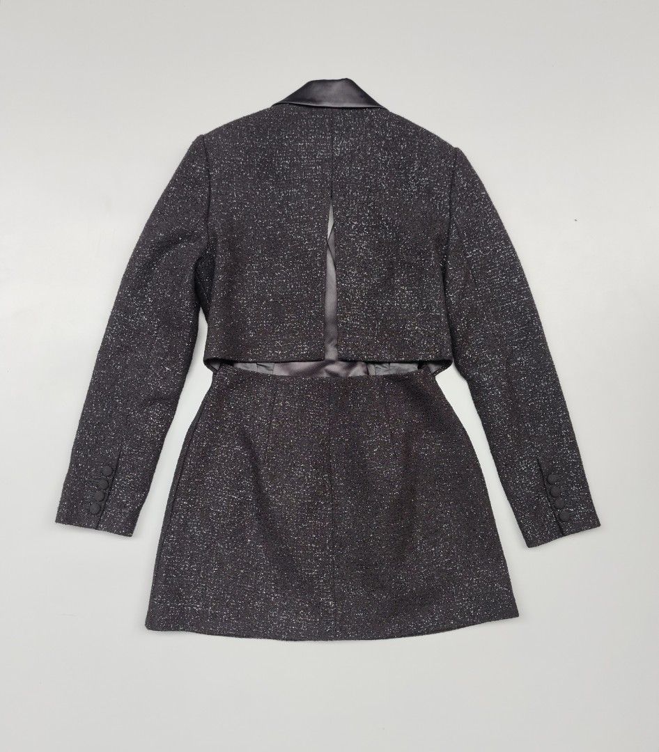 Self portrait double breasted (tweed) as new (Category: Coats, Jackets and Outerwear) located in Baguio. Submitted by archival_thrifted.ph. (Listing ID 1466658029, Image 3). Description: FOR SALE‼️ .SELF PORTRAIT DOUBLE BREASTED TWEED . EXCELLENT CONDITION .SIZE SMALL ON TAG CAN FIT MEDIUM .PHP 3800 PLUS SF .❌❌ COP/COD .MOP GCASH .COURIER J&T .BAGUIO AREA .DM FOR SURE BUYER TY.