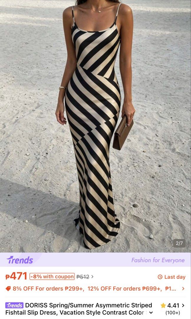 Shein Stripes Slip Dress (Category: Dresses) located in Quezon City. Submitted by jenaysellz (Listing ID 1466592358, Image 2). Description: .