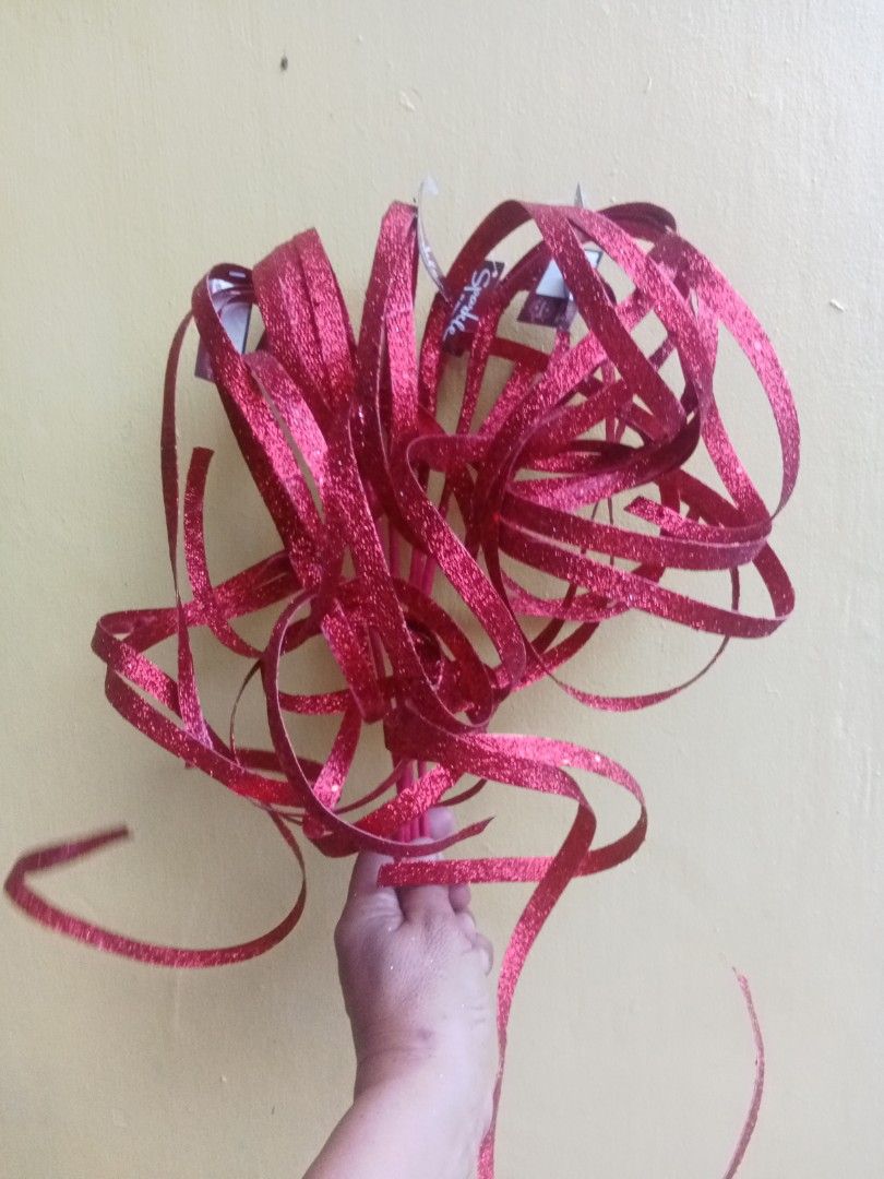 Short Glitter Spray Red (Category: Other Home Decor) located in Rizal. Submitted by ellengreen18 (Listing ID 1466654784, Image 2). Description: Take all 6 pieces for P600 Mall Pullout MOP: Gcash only Sf for buyer's account Deliver thru Lalamove,Grab or JNT.