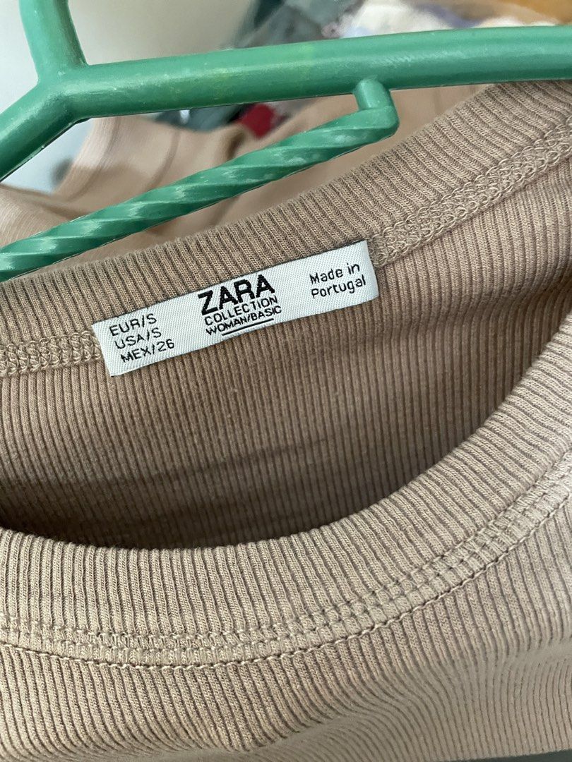 size small zara brown top ribbed (Category: Shirts) located in Quezon City. Submitted by leocurations (Listing ID 1466748480, Image 2). Description: .