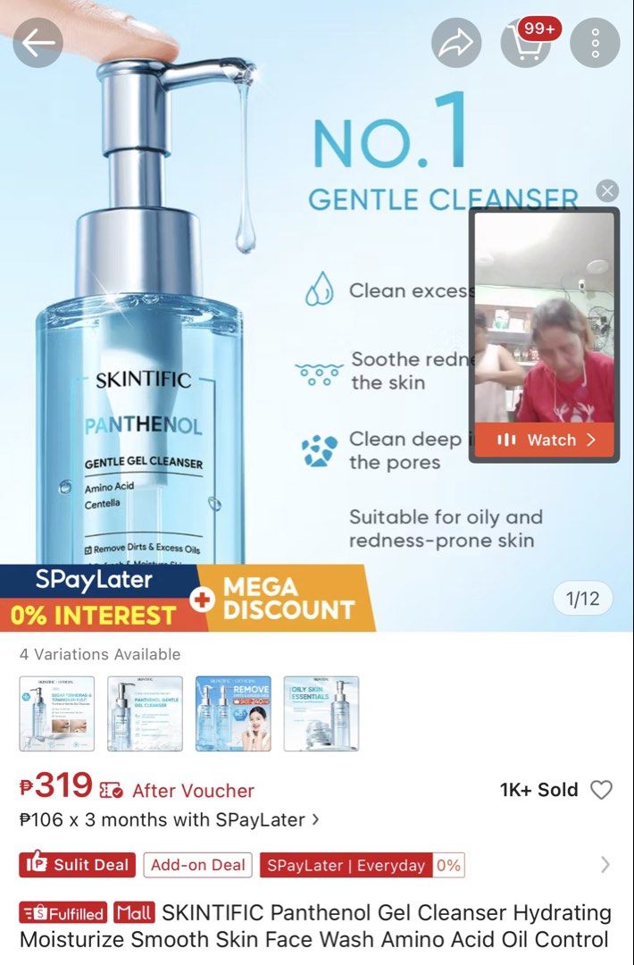 SKINTIFIC cleanser (Category: Face Care) located in Manila. Submitted by mamaansshop (Listing ID 1466592845, Image 2). Description: ORIGINAL BRAND NEW SEALED EXPIRATION 2027-2028 Warehouse sale.