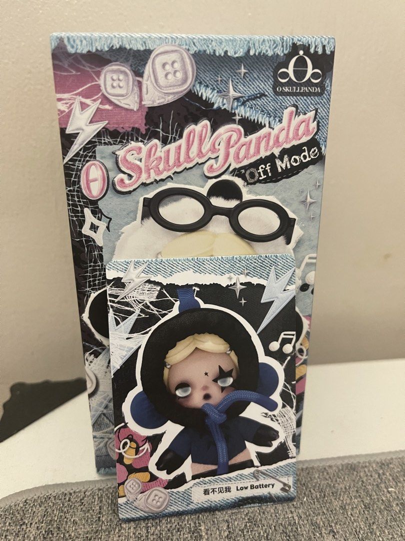 Skullpanda Off Mode: Low Battery (Category: Designer & Blind Box Toys) located in Manila. Submitted by pinkpancakes22 (Listing ID 1466723112, Image 1). Description: Off mode - Low Battery Brand new, sealed bag Php 1000.