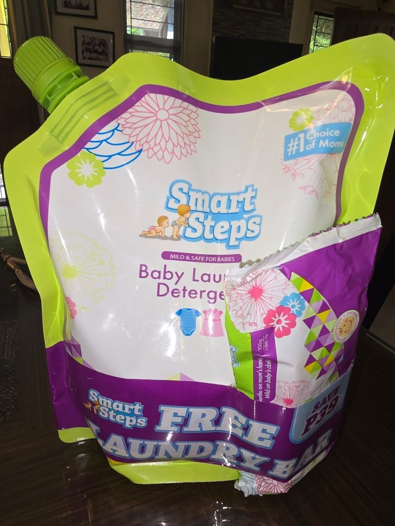 Smart Steps Baby Laundry Detergent Refill Pack (Category: Detergents) located in Manila. Submitted by rustypipe042459 (Listing ID 1466585154, Image 1). Description: - Brand new & unopened Smart Steps baby laundry detergent refill pouch - Mild, hypoallergenic formula specially made for delicate newborn skin and sensitive fabrics - Pediatrician recommended with zero artificial brighteners - buyer pays shipping.