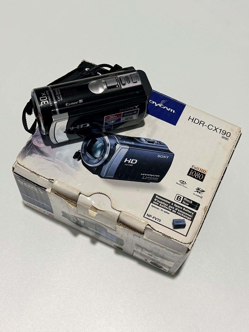 SONY HANDYCAM HDR-CX190 CAMCORDER (Category: Cameras) located in San Juan, La Union. Submitted by bornunderground.ph (Listing ID 1466721987, Image 1). Description: 📹 FOR SALE SONY HANDYCAM HDR-CX190 CAMCORDER ₱15,000 Plus Shipping Fee ✨ LIKE NEW / PRISTINE CONDITION • No cosmetic or functional issues • Fully tested & ready to use • Lightweight & compact • Rare to find in this condition 🎥 FEATURES • Full HD 1080p recording • 25× Optical Zoom / 3