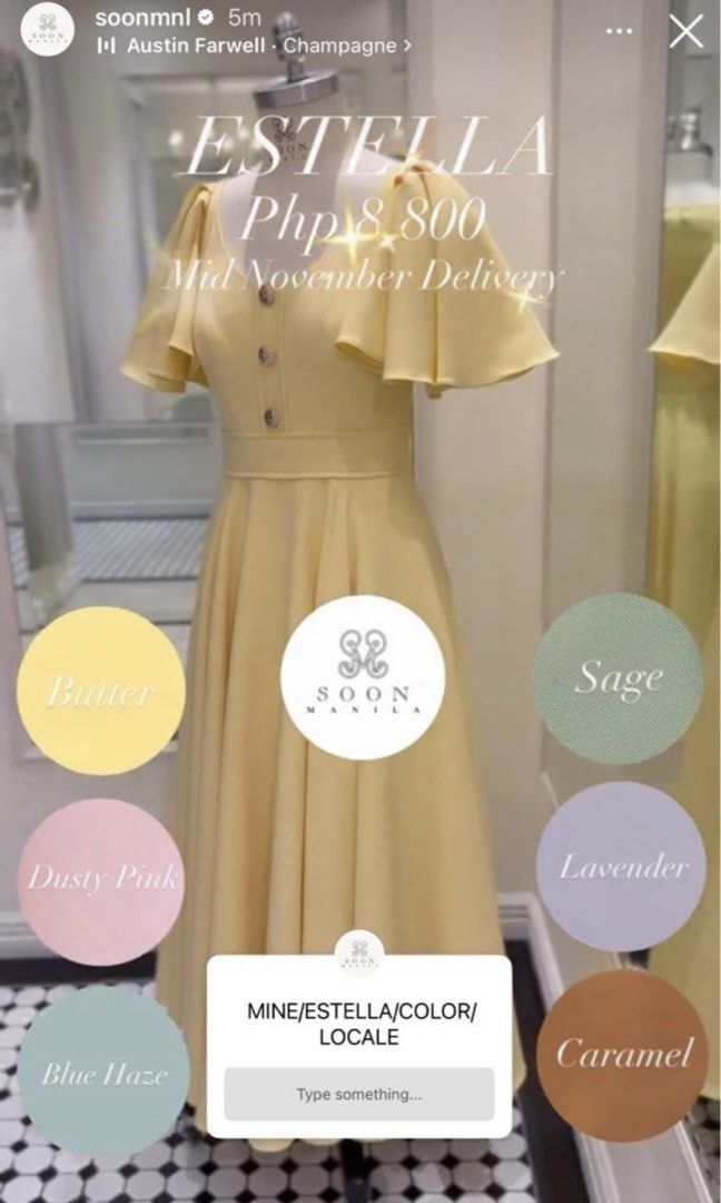 Soon Manila Dress (Category: Dresses) located in Cabanatuan. Submitted by lovetohoard (Listing ID 1466742779, Image 1). Description: DM for more photos.