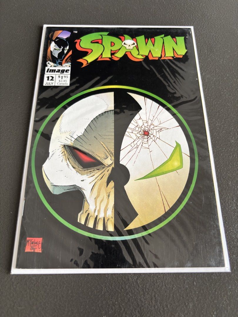 Spawn #12 (1993) Iconic split skull/Spawn mask cover by Todd McFarlane (Category: Comics & Manga) located in Naga. Submitted by dearyesteryear (Listing ID 1466759165, Image 1). Description: FOR SALE: Spawn #12 (1993) Iconic split skull/Spawn mask cover by Todd McFarlane Message me if you’re interested in this one or have a reasonable offer. I’d be happy to help. CLEAN, collector-owned copy. Bagged & boarded since acquisition. A key early issue of