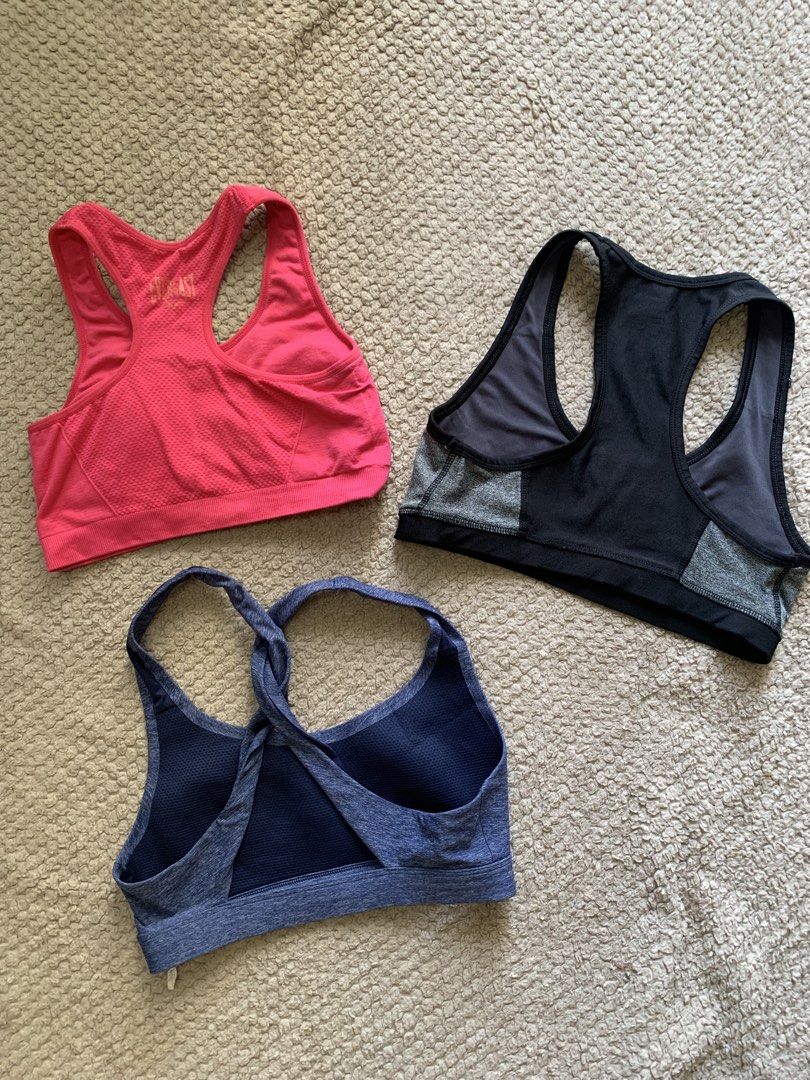 Sports bra (Category: Activewear) located in Manila. Submitted by nuelaar (Listing ID 1466743724, Image 2). Description: BUNDLE !! all size s - semi medium.