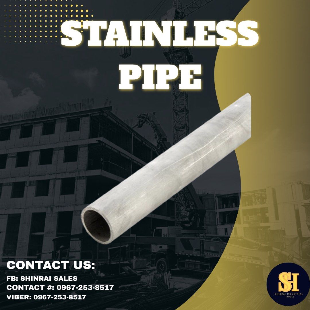 STAINLESS PIPE (Category: Industrial Equipment) located in Manila. Submitted by vie_cruz3 (Listing ID 1466598255, Image 1). Description: ‼️ UNBEATABLE PRICES ‼️ Industrial Tools & Equipment at Your Fingertips! ✅ 100% Authentic Products ✅ Lowest Price Guarantee ✅ Same-Day Dispatch ✅ Exclusive Discounts for Bulk Orders ✅ Fast & Reliable Nationwide Delivery Ready to elevate your business? Send us your specs and inquiries via .