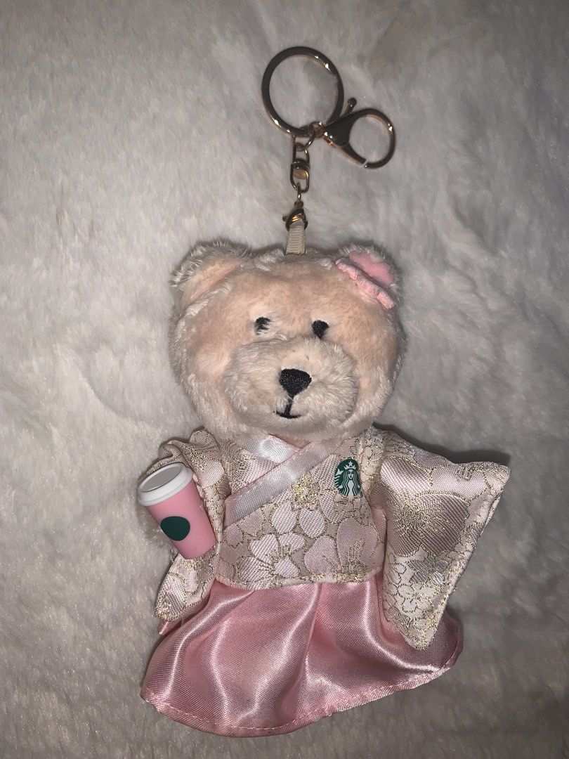 Starbucks Bearista Keychain Cherry Blossom (Category: Character Goods) located in General Trias. Submitted by clairexlaundromat (Listing ID 1466581621, Image 1). Description: Displayed only No box.