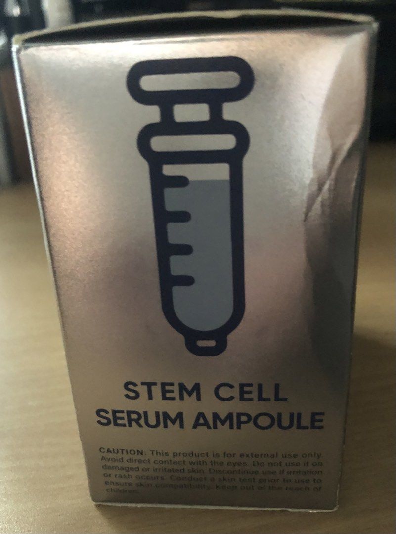 Stem Cell Anti-Aging Skin Ampoule 35ml (Category: Face Care) located in Quezon City. Submitted by crbphl (Listing ID 1466749826, Image 3). Description: - Volume: 35ml / 1.2 fl oz - Advanced anti-aging and wrinkle-reducing formula - Includes a precise syringe applicator for easy use - Brand new, unopened box with protective foam packaging - For external use only Product Details * Anti-Aging: Stem Cell Serum activates damaged cells, stimulates skin