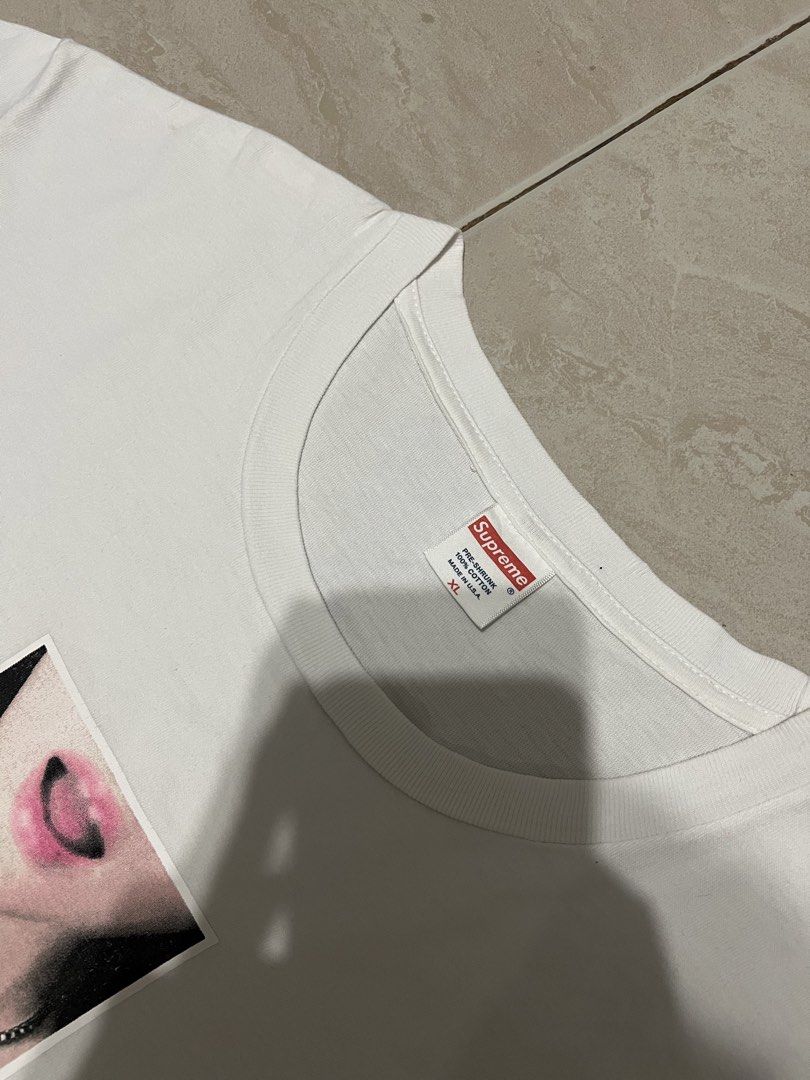 Supreme (Category: Tshirts & Polo Shirts ) located in Valenzuela. Submitted by grb_thrift23 (Listing ID 1466614458, Image 3). Description: Supreme Size XL on tag Length: 30 | Width: 24 Excellent condition 10/10 color rate Issue: 1 dot stain/needwash .