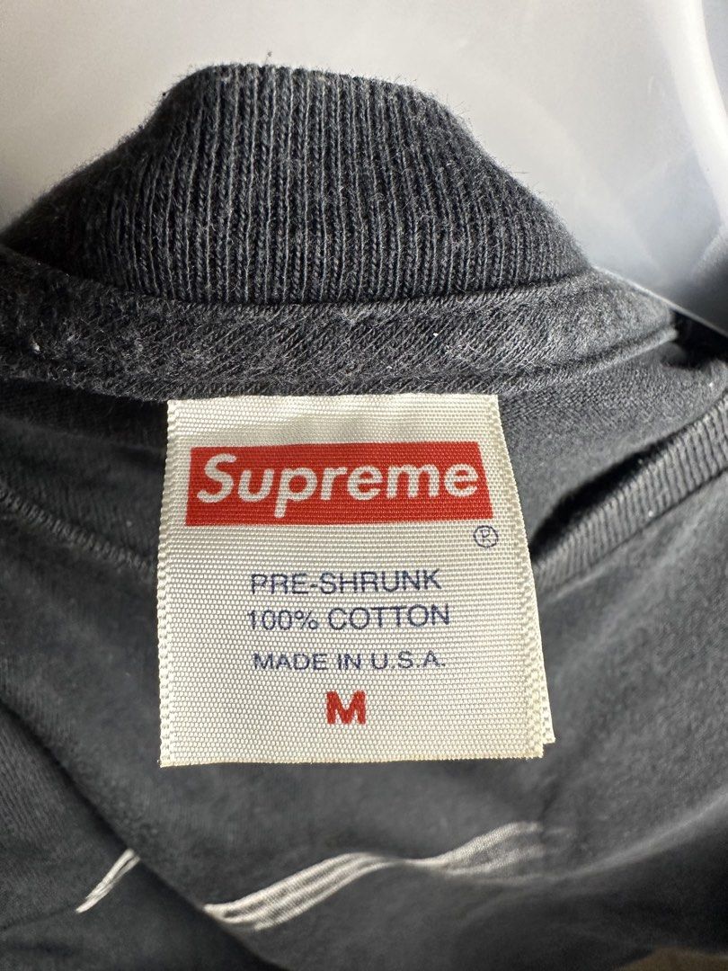 Supreme Motion Logo Tee (Category: Tshirts & Polo Shirts ) located in Marikina City. Submitted by swiftsian (Listing ID 1466662939, Image 3). Description: Supreme Motion Logo Tee 'Black' - Size: Medium - Issue: Crack Print - Manage your expectations. Some issues may not be seen or indicated. - Color may vary due to lighting Shipping: Lalamove/J&T .