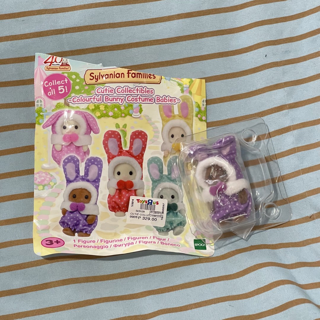 Sylvanian Families Purple Bunny, Toys & Collectibles, Figurines ...
