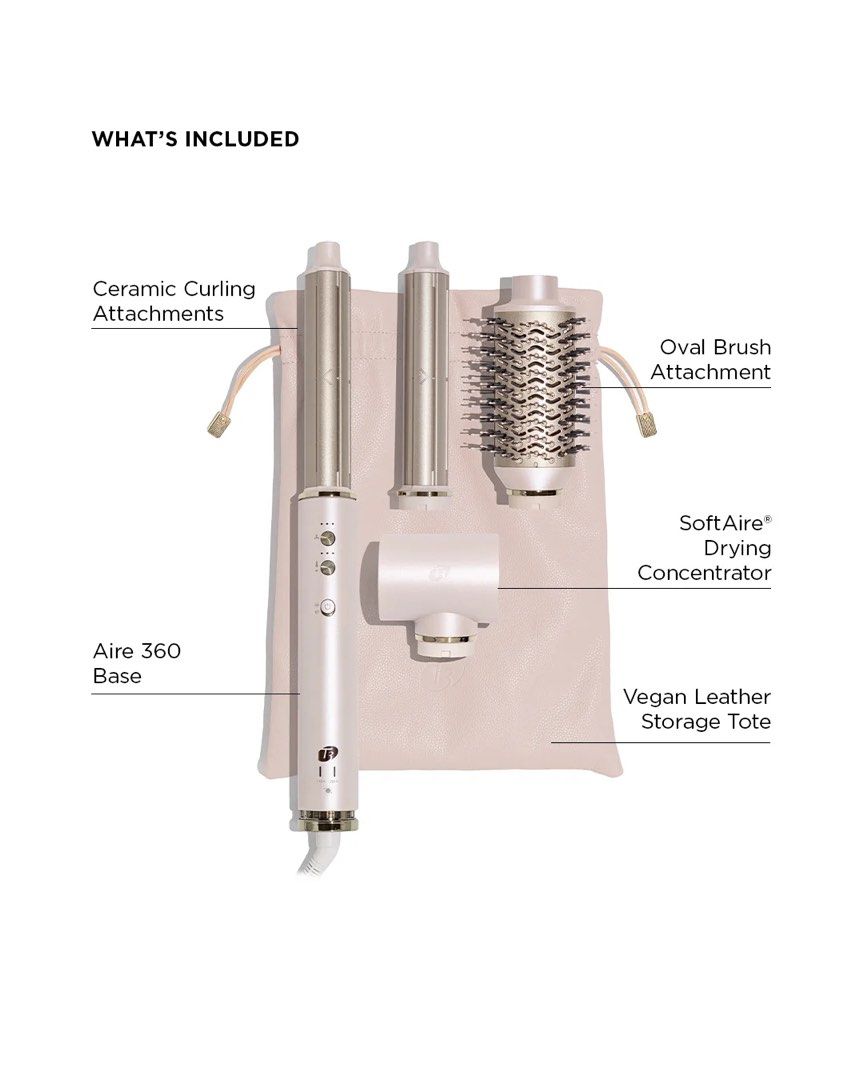 T3 AIRE 360 — USA PASABUY 🇺🇸✨ (Category: Hair) located in Manila. Submitted by gotchafinds.ph (Listing ID 1466724421, Image 2). Description: T3 AIRE 360 CERAMIC AIR STYLER BLOWOUT KIT ✨ 🇺🇸 USA PASABUY ₱27,349 ♡ Ceramic air styler designed to create smooth, bouncy blowouts ♡ Includes multiple styling attachments for different looks ♡ Dual voltage — suitable for use in the Philippines ♡ Great for creating curls, waves, volume, and smooth styles