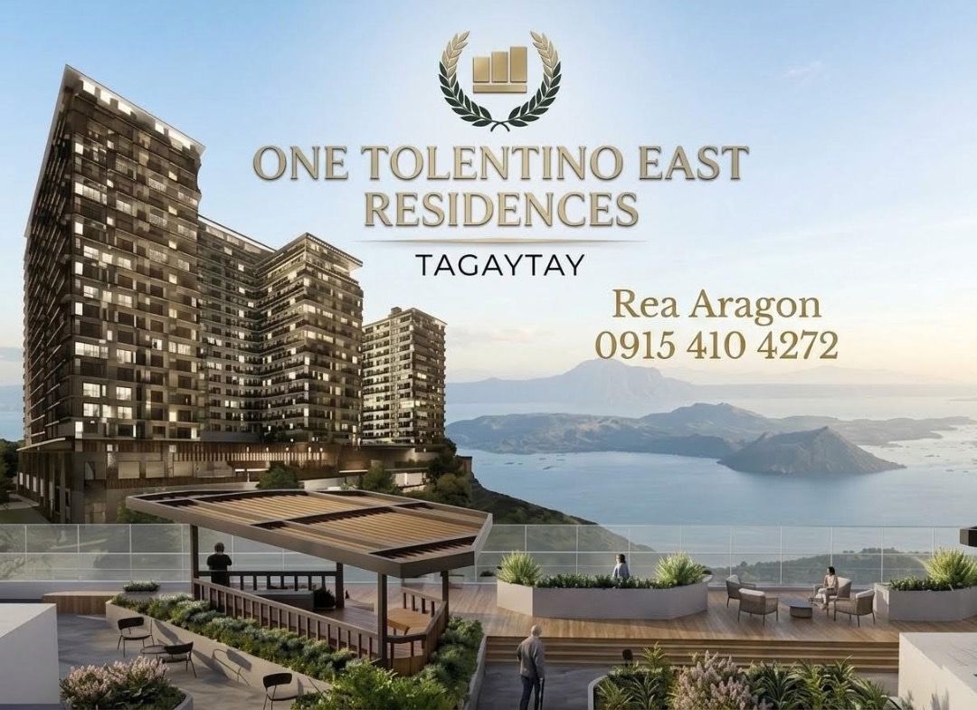 Tagaytay Condominium (Category: Apartments & Condos) located in Silang. Submitted by missreapropertyspecialist (Listing ID 1466566446, Image 1). Description: ✨ Elevate Your Lifestyle at One Tolentino East Residences, Tagaytay! 🏔️🌅 Wake up to breathtaking, unobstructed views of Taal Lake and Volcano right from your home. Experience luxury, comfort, and convenience wrapped into one premier location. Why Invest Here? 📍 Prime Location: Minutes awa