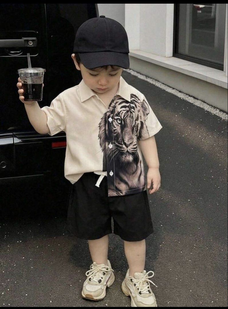 Terno set for boy (Category: Babies & Kids Fashion) located in Pasay City. Submitted by sandybuggy (Listing ID 1466568439, Image 1). Description: 12-18mos on tag but can fit up to 24mos.