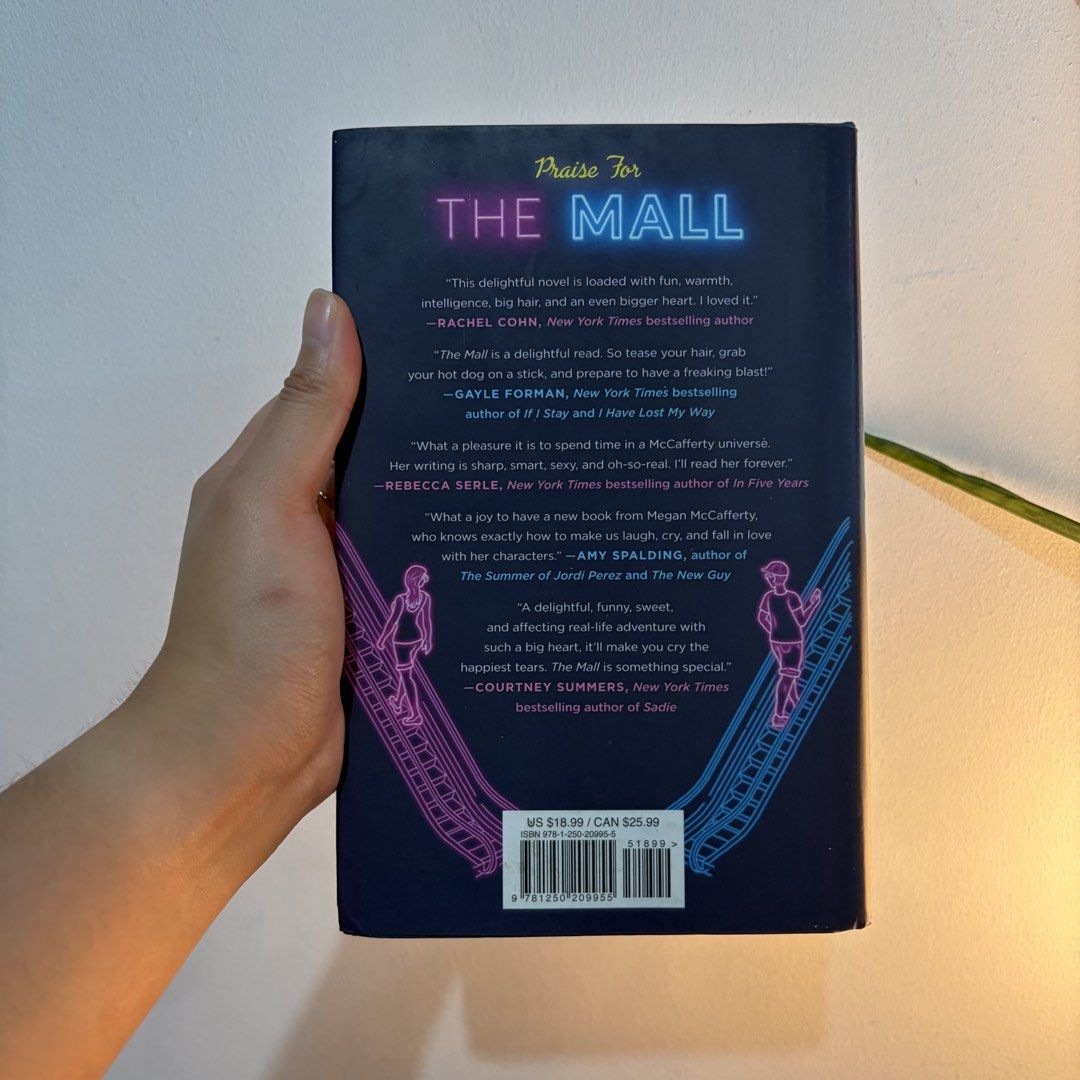 The Mall by Megan McCafferty (Category: Storybooks) located in Manila. Submitted by ajdeclutter (Listing ID 1466578721, Image 3). Description: - Format: Hardcover - Publisher: Wednesday Books - Genre: 90s-set fiction novel with a cool neon aesthetic cover .