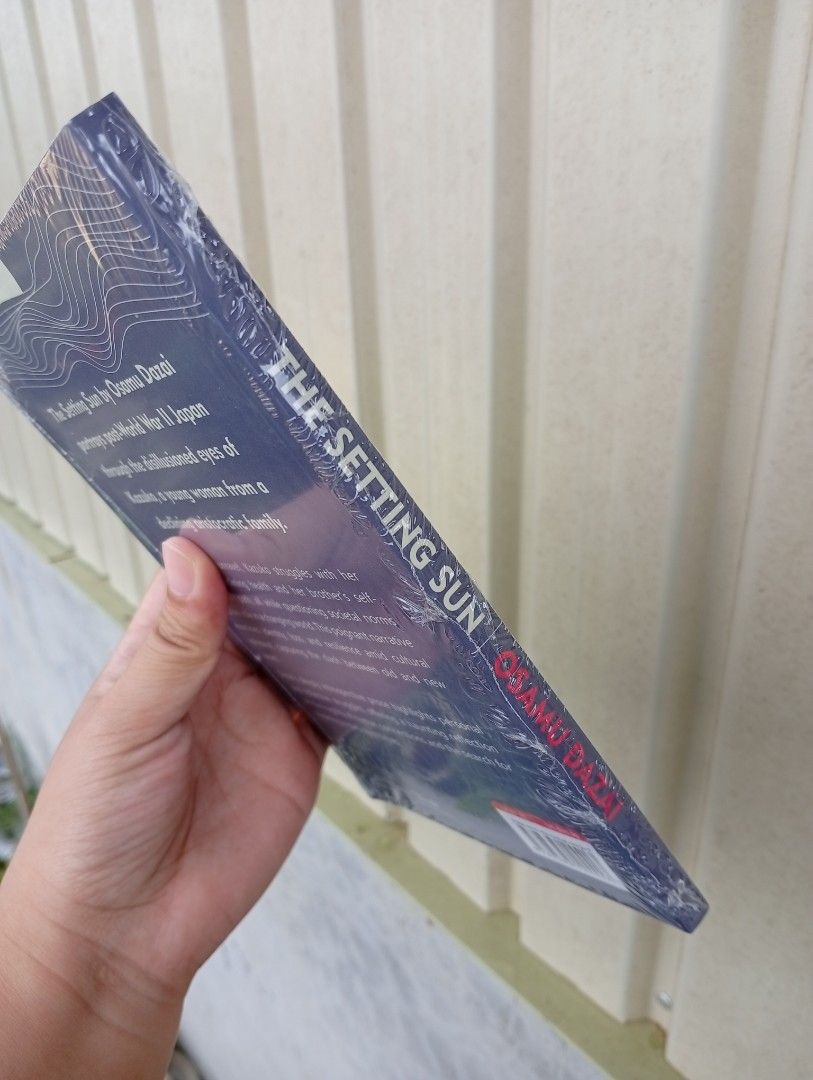THE SETTING SUN by Dazai Osamu (Category: Storybooks) located in La Trinidad. Submitted by cla.rissa317 (Listing ID 1466622113, Image 3). Description: 🌻❣️THE SETTING SUN by Dazai Osamu❣️🤗🌿 Brand New/Sealed 💸300php Actual photos posted Location: Benguet For Dropping (COP/GCash) 🍂Malcolm Square, Baguio 🍂Km5, Pico, La Trinidad ‼️No to rush dropping pls For Delivery (GCash/Maribank): 🍂via GrabExpress 🍂Errand (kayo na po magpa errand) ‼️Paymen