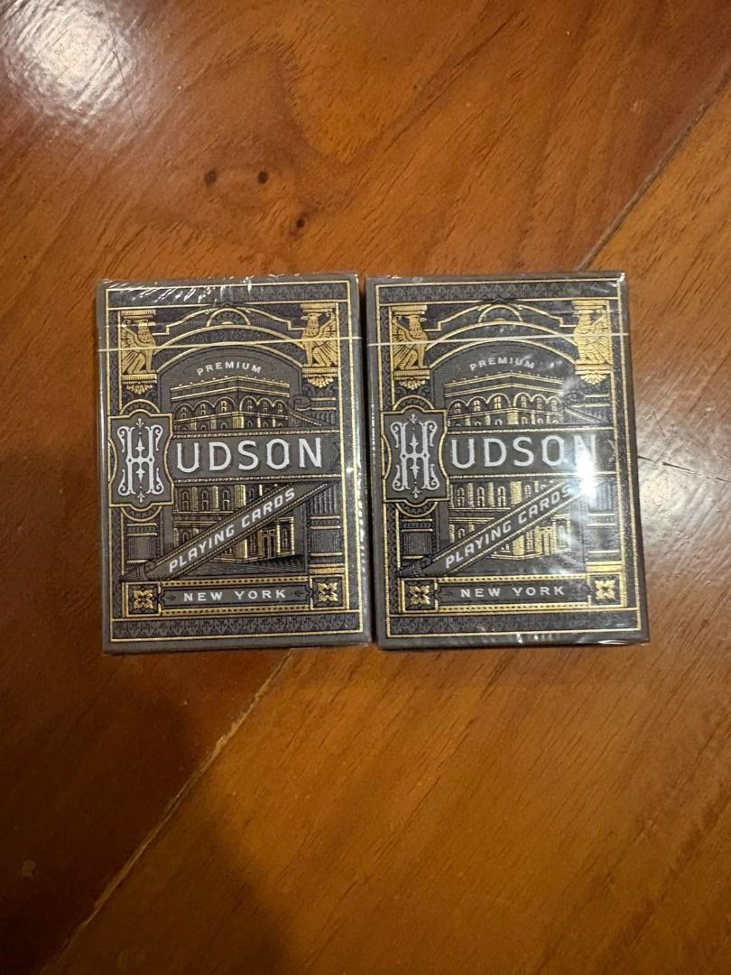 Theory11 Hudson Playing Cards (Category: Board Games & Puzzles) located in Pasig City. Submitted by frc_sells (Listing ID 1466725831, Image 1). Description: Two pieces available. Open to bundle offerings. Brand new, never opened. Still sealed..