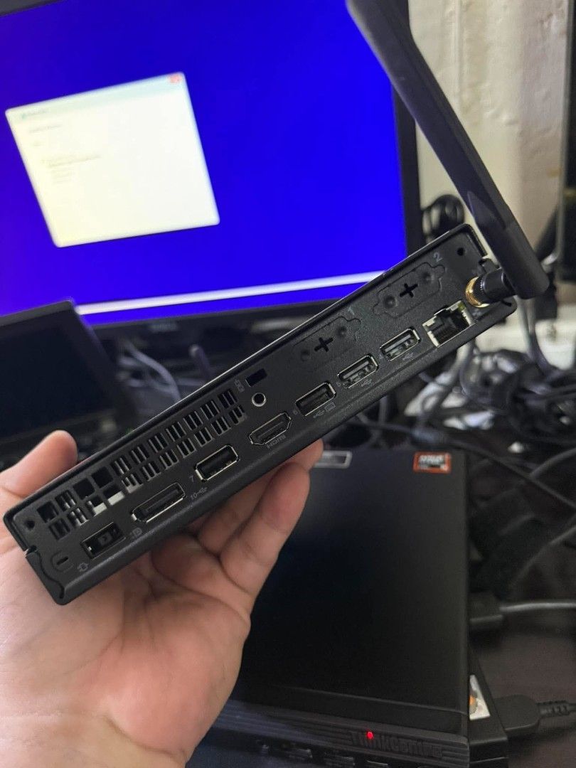 Thinkcentre m75q gen 5 (Category: Desktops) located in Manila. Submitted by happyearth.953a15 (Listing ID 1466563841, Image 3). Description: Thinkcentre m75q gen 5 Ryzen 5 8500GE Amd Radeon 740M Graphics 16gb ram DDR5 512Gb nvme Windows 11 pro OS WiFi ready ✅ Unit with power adapter 💸💸 27,000 Location: San Andres bukid manila Pick up or deliver cod.
