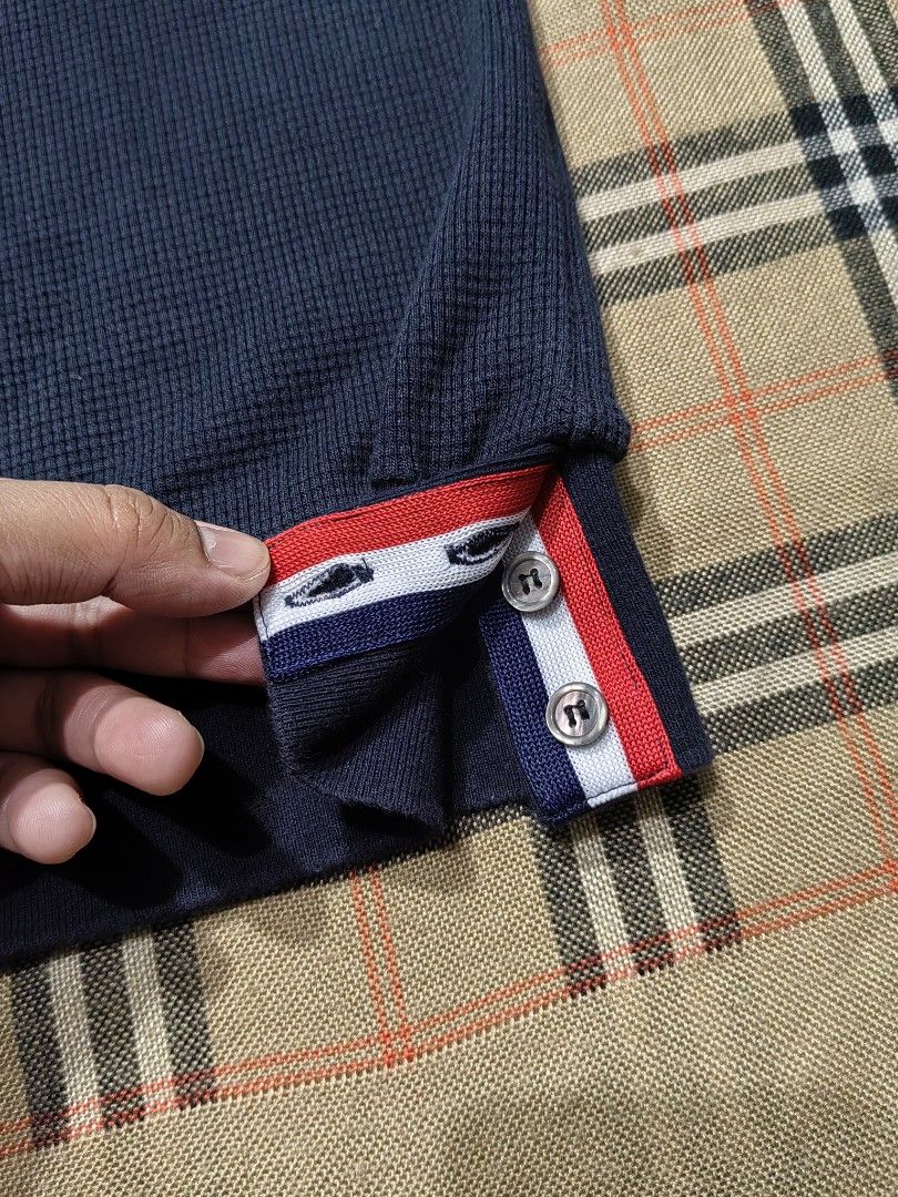 THOM BROWNE (Category: Tshirts & Polo Shirts ) located in Baguio. Submitted by curated_luxe_brandeds (Listing ID 1466644328, Image 3). Description: THOM BROWNE DIMENSION : L26 X W 20.5 FITS MEDIUM MENS FITS LARGE WOMENS SEE PICS FOR DETAILS EXCELLENT CONDITION COLOR MAY VARY DUE TO LIGHTING MOP BDO /GCASH NO COD /COP PHYSICAL STORE :STALL 324A THIRD FLOOR SKYWORLD SESSION ROAD BAGUIO CITY FB PAGE /CAROUSELL : curated_luxe_brandeds FACEBOOK SELLIN