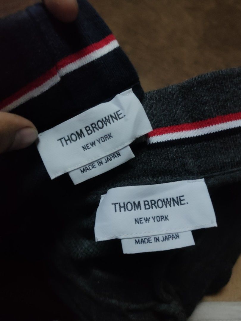 Thom Browne 4-Bar sweatpants ( as pack) (Category: Luxury Apparel) located in Manila. Submitted by montillano25396 (Listing ID 1466669573, Image 2). Description: Thom Browne 4-Bar sweatpants Size: Large (3) Good Condition🫶 as pack!.