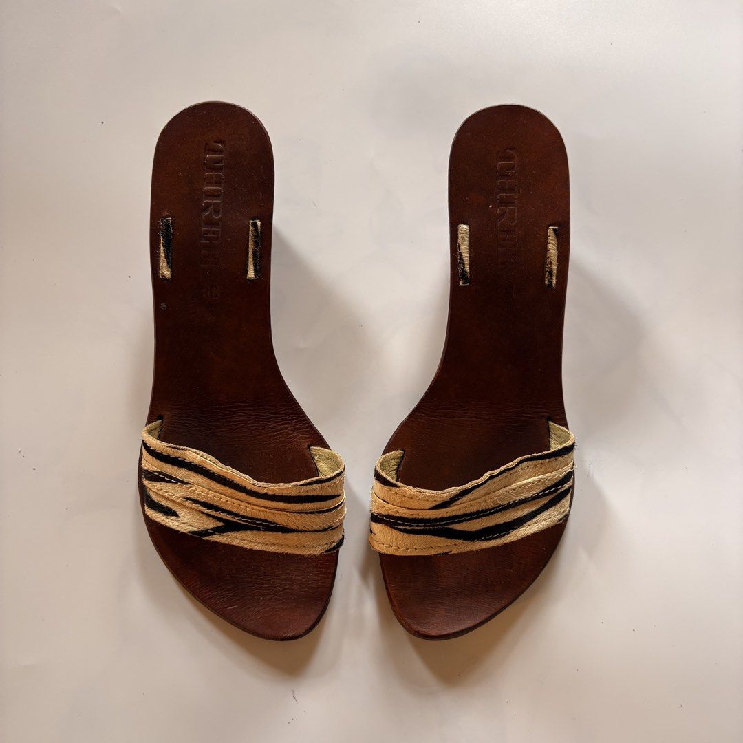 THREE zebra print pretty vintage vibes wedge (Category: Heels) located in Quezon City. Submitted by kaelian_couture (Listing ID 1466728737, Image 1). Description: My fave Keep if not sold.