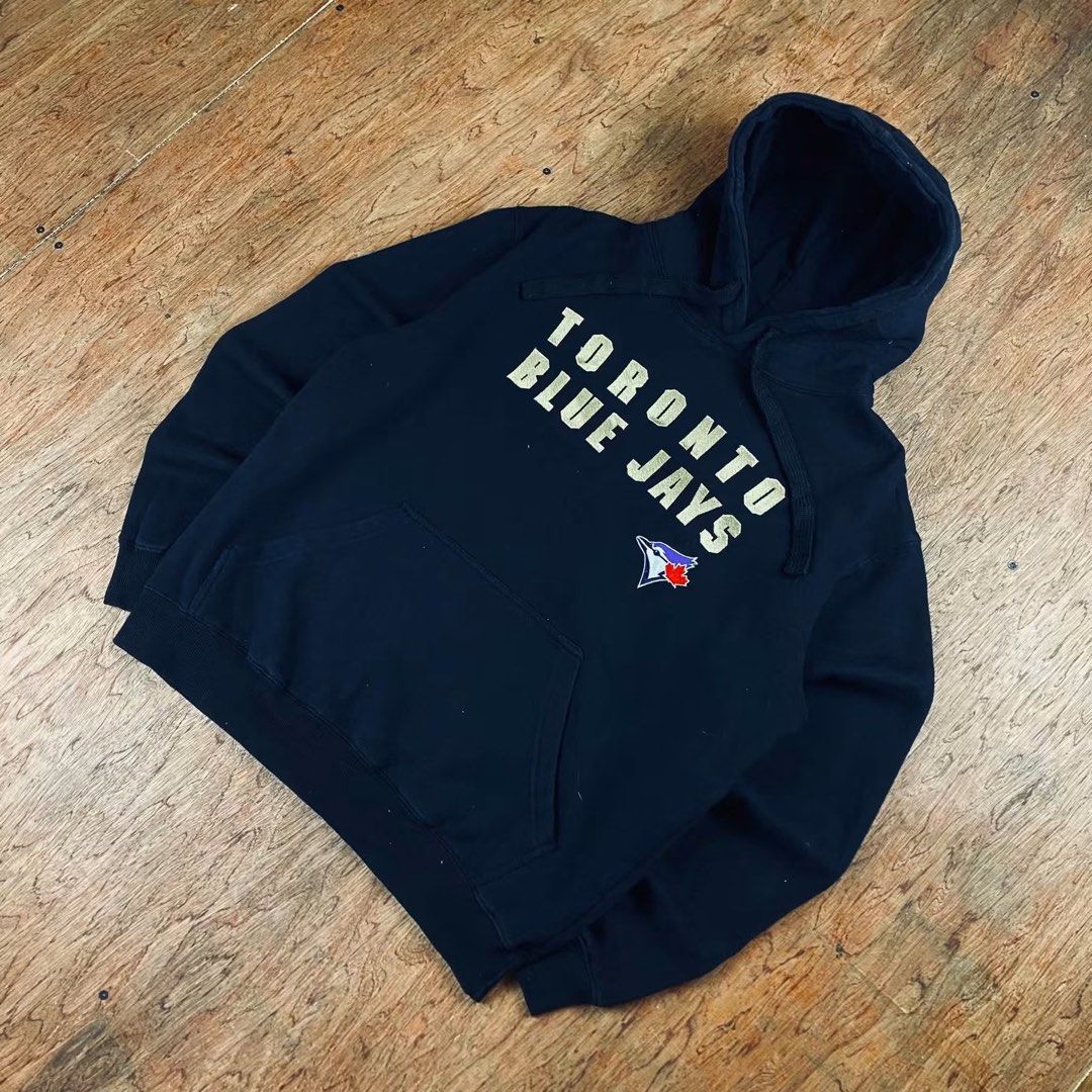 TORONTO BLUE JAYS (Category: Coats, Jackets and Outerwear) located in Cavite. Submitted by block4597 (Listing ID 1466632162, Image 1). Description: ❇️TORONTO BLUE JAYS 📍SIZE - LARGE 25/26 📍ISSUE NONE 📍COLOR RATE -9/10 📍CONDITION -EXCELLENT 📍 DECLARE OFF OR LEGIT.