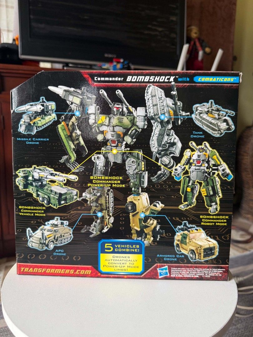 Transformers Power Core Combiners Bombshock with Combaticons (Category: Action & Battle Toys) located in Angeles City. Submitted by itsandspreloved (Listing ID 1466622959, Image 2). Description: nalabas lang po ng box for display only. collection po ng dad ko .