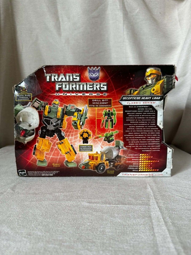 Transformers Universe Decepticon Heavy Load Voyager Class (Category: Action & Battle Toys) located in Angeles City. Submitted by itsandspreloved (Listing ID 1466623499, Image 2). Description: nalabas lang po ng box for display only. collection po ng dad ko .