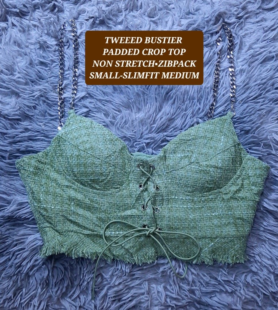 TWEED CROP TOP (Category: Others Tops) located in Davao. Submitted by naricelann02 (Listing ID 1466699486, Image 1). Description: what you see is what you get.