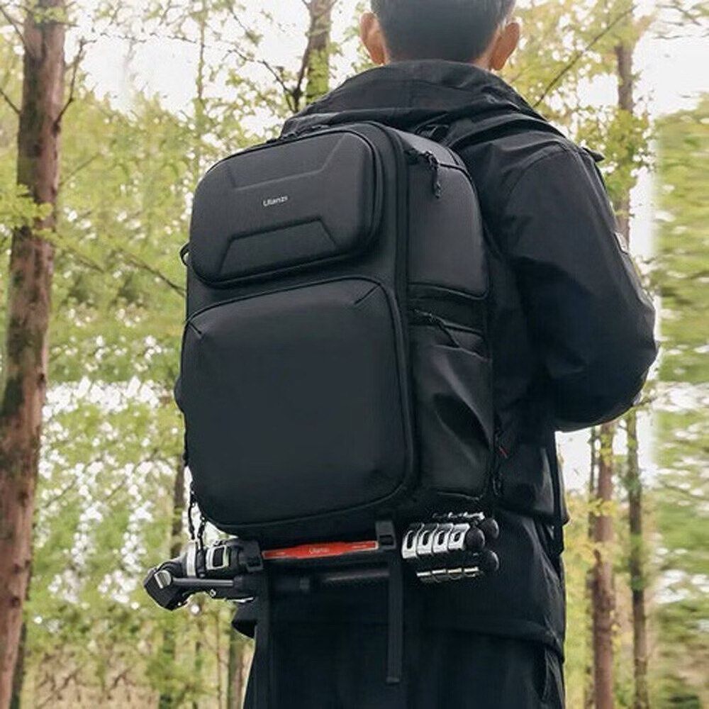 Ulanzi BP10 Camera Backpack (Category: Camera Bags & Carriers) located in Mandaluyong City. Submitted by ericbanes (Listing ID 1466709149, Image 2). Description: - Brand/Model: Black Ulanzi BP10 Camera Backpack - Protection: Hard shell front compartment and durable exterior fabric - Comfort & Carry: Thick padded shoulder straps and side grab handle - Gear Storage: Spacious interior with multi-pocket layout for cameras, lenses, and accessories - E