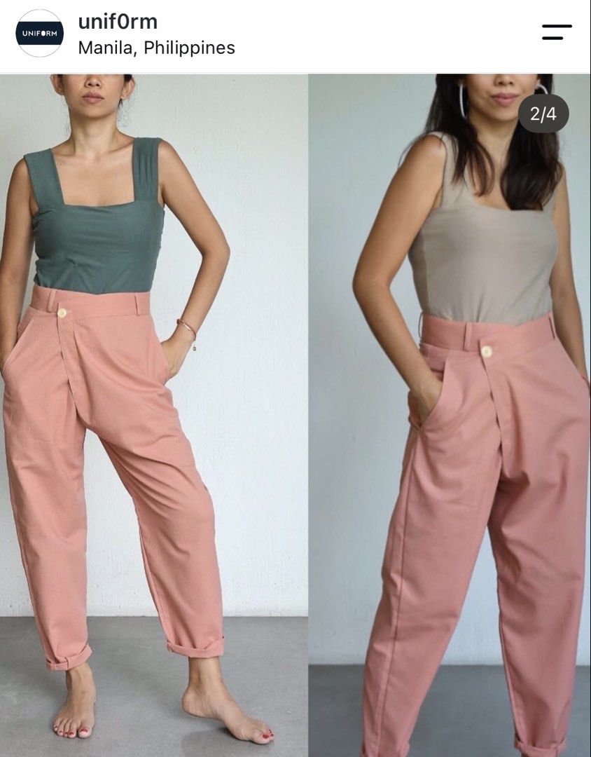 Unif0rm coral pants XS (Category: Other Bottoms) located in Quezon City. Submitted by tan__k (Listing ID 1466589867, Image 2). Description: Size xs color pomelo No-zip, and easy to wear .